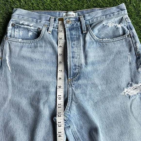 AGOLDE 90s Distressed Grunge High Rise Jeans size 26 - Picture 4 of 8
